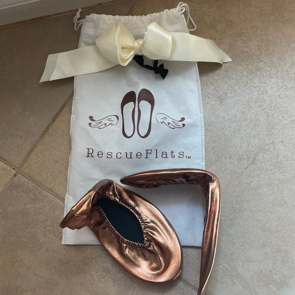 Rescue Flats Copper Ballerinas